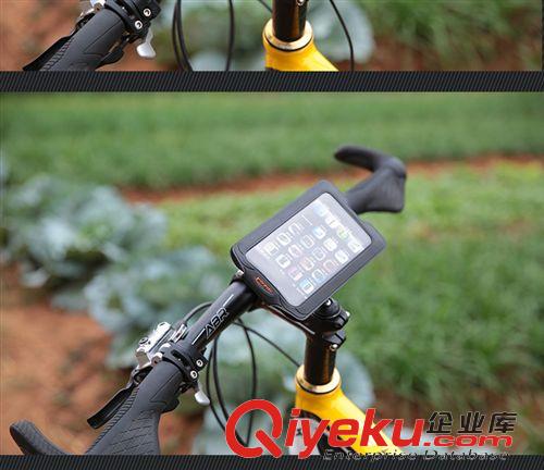 台湾财荣IBERA骑行用品 台湾IBERA IB-PB13自行车手机包 5.0-5.8英寸智能手机袋+Q5支架