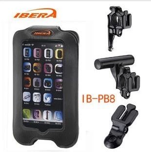台湾财荣IBERA骑行用品 台湾IBERA IB-PB8自行车手机包+Q2手机架 Iphone触感手机袋