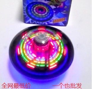 感应玩具 新款UFO 七彩闪光音乐陀螺 发光玩具可站立行走发声光电益智玩具