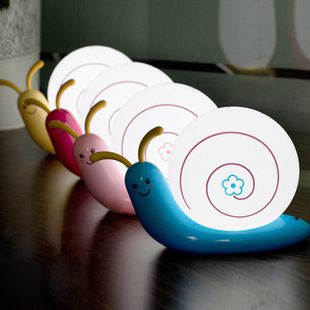 插电夜灯 蜗牛台灯 蜗牛USB小台灯 小壁灯创意小夜灯 宝宝卧室