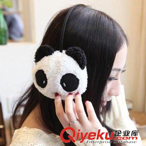 秋冬用品 厂家直销  熊猫耳套耳罩 冬季保暖耳罩 可爱卡通动物耳套