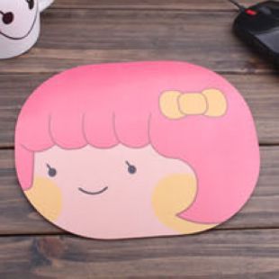 鼠标垫 韩国热销 卡通大头女孩鼠标垫/可爱妞子鼠标垫