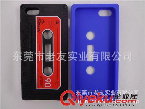 硅胶保护套 厂家生产硅胶苹果手机套 耐磨环保 iPhone5磁带手机保护套壳 批发