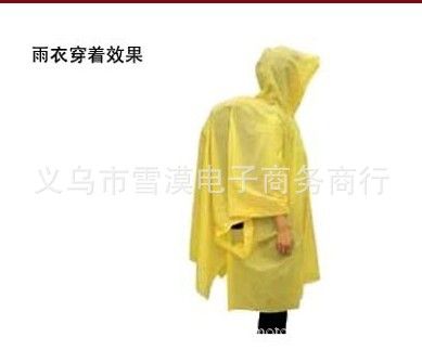 骑行用品类 供应 便携户外二合一雨衣 背包登山雨衣  野营雨披 连体雨衣