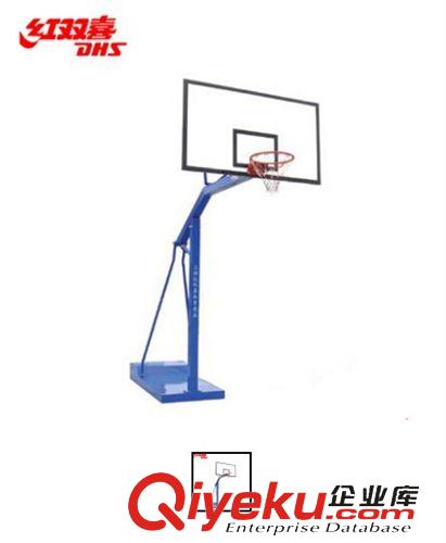 篮球架，羽毛球架，跳高架 专柜zp  红双喜DHS DHQJ1001 单臂安放式篮球架  假一罚十