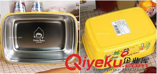 凯蒂猫系列 韩国进口贝贝儿童饭盒宝宝长方形饭盒1100毫升