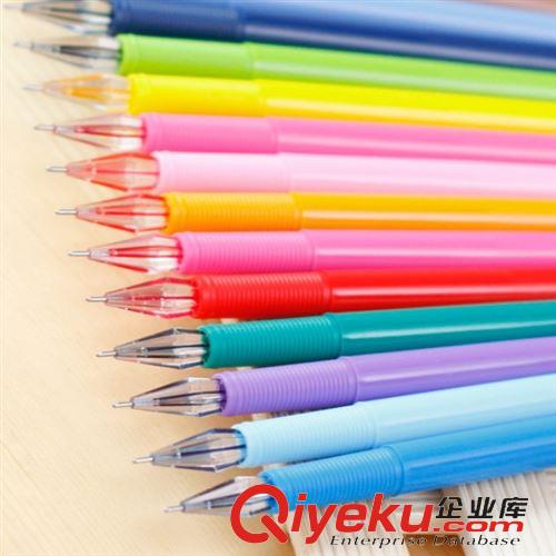书写工具 韩国创意文具 彩色中性笔618 办公签字笔彩色钻石笔头中性笔0.5mm