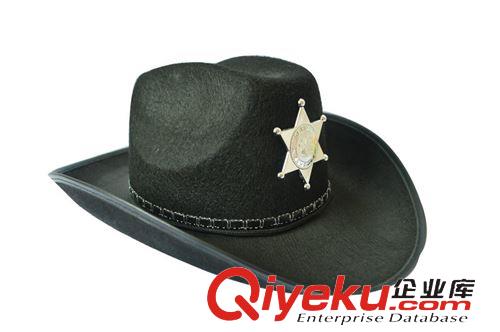 2015年4月份新品 万圣节用品舞会帽子欧美礼品帽西部牛仔帽wns帽子五角星帽子