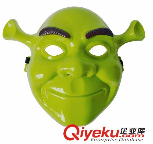 2015年4月份新品 万圣节面具电影主题面具儿童面具卡通动漫怪物史莱克面具绿色脸