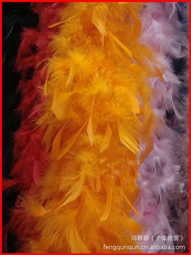 【羽毛|花朵|辅料】 火鸡毛围巾 节日用品 羽毛条 舞台演出道具 服装辅料 婚庆羽毛