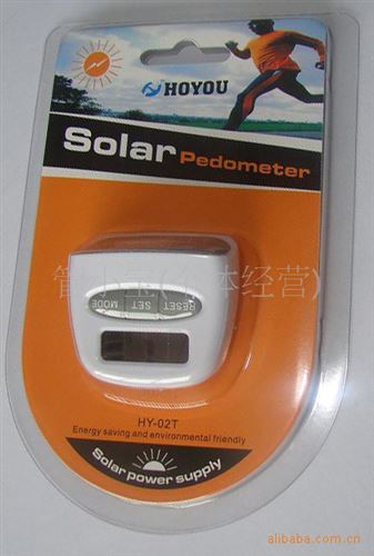 电子计步器批发区 太阳能多功能计步器 卡路里记步器02T 广告促销礼品 可定制LOGO