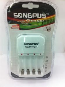 充电器 SONGPUS充电器 SP--CD014 5号7号电池充电可同时充四节AA/AAA电池