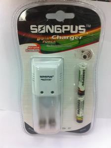 充电器 SONGPUS充电器 SP--CD09配两节AAA充电电池