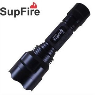 户外装备 一件代发 SupFire神火 强光手电筒C8 Q5 进口LED白光远射充电zp