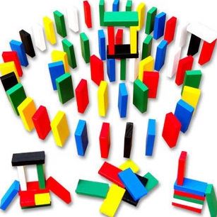 接龙卡/多米诺骨牌类 木制国际标准多米诺120粒多米诺骨牌 儿童成人休闲/益智类玩具