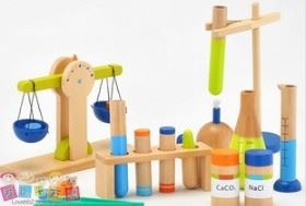 画写板/翻板/计算架/学习类 小小化学家 培养动手兴趣木制儿童仿真玩具 科学实验室 化学仪器