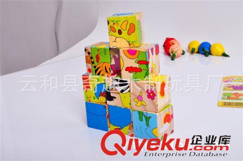 2015年新品 厂家直销 供应吸卡 松木六面画 益智玩具