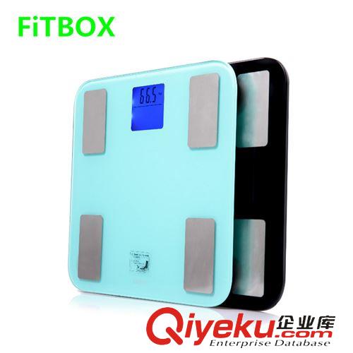 体重秤 厨房称 FITBOX人体脂肪秤zp 双行屏幕 蓝色背光 脂肪测量仪批发