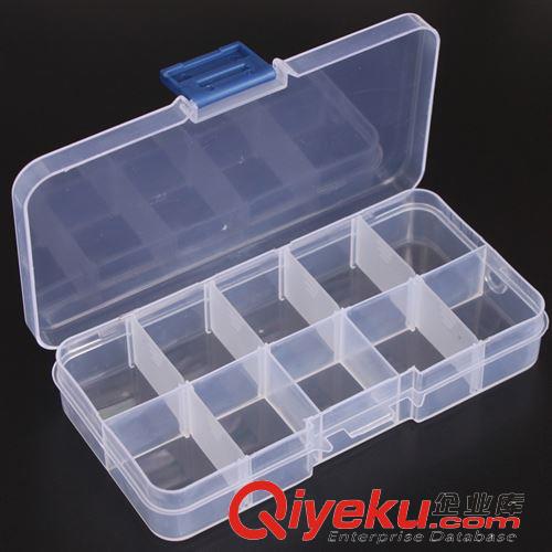 手动工具 10格收藏盒 收纳盒 透明塑料盒