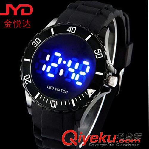 硅胶手表 厂家专业生产 时尚 运动 LED电子显示发光硅胶手表 礼品硅胶表