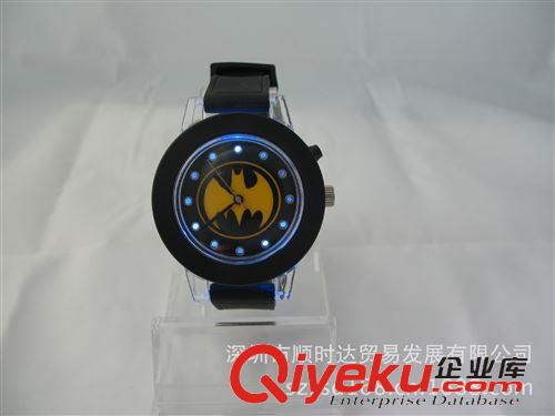 硅胶手表 深圳丹士顿钟表厂加工定制儿童手表、LED灯发光手表、低价批发