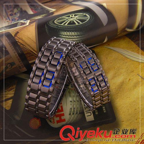 潮流LED手表 时刻美时尚个性创意熔岩led防水热卖手表 男女士情侣手链复古手表