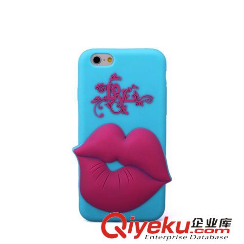 硅胶手机壳 时尚性感嘴唇保护套 明星街拍手机套 3D立体苹果手机壳