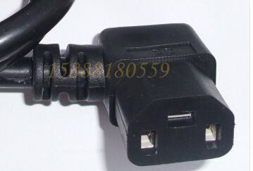 IEC60320连接器系列 供应一横两竖插头电源线90度直角T字型弯头尾插横向品字尾电脑管
