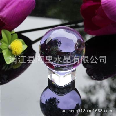 水晶球气泡球系列 彩色水晶玻璃球浦江厂家直销30mm-200mm 批发定制