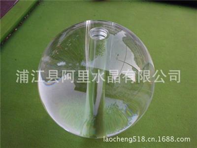 水晶球气泡球系列 晶韵029厂家供应水晶球 11mm孔径打孔水晶球浦江厂家直销