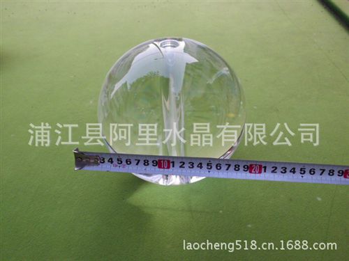 水晶球气泡球系列 晶韵029厂家供应水晶球 11mm孔径打孔水晶球浦江厂家直销