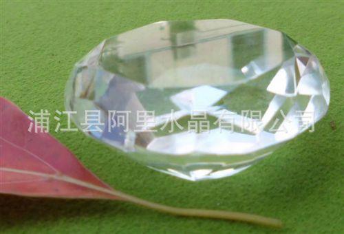 水晶拉手系列 晶韵水晶饰品水晶钻石50mm平顶魔钻