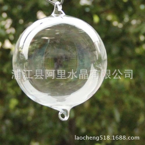 空心球系列 透明空心玻璃吊球人工吹制玻璃球规格齐全可上色