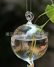 空心球系列 透明玻璃球悬挂式双挂钩空心玻璃装饰球