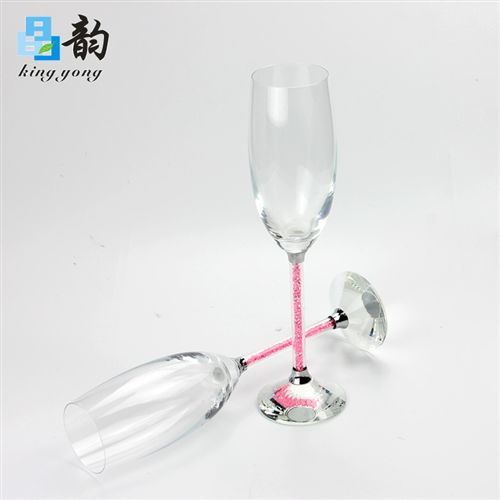 热销产品 晶韵厂家直销250毫米水晶高脚酒杯家居日用品