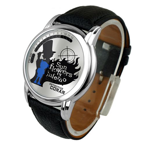 手表类 柯南十九周 动漫LED防水手表闪灯新款手表
