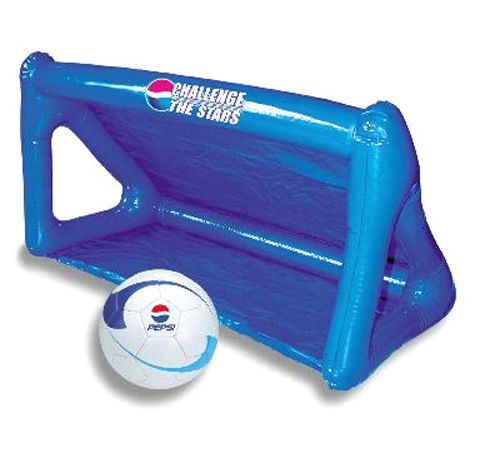 PVC充气足球门/充气运动用品 PVC充气足球门 水上足球门