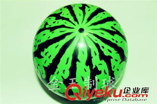 精品推荐 厂家批发喷花西瓜球16cm 各种喷花西瓜球充气 可定制
