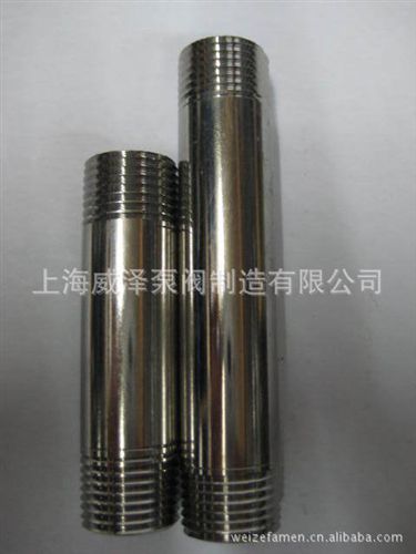 不锈钢管子车管件 304长外丝管子车 15*100L--50*400 可定制不同长度规格 双丝