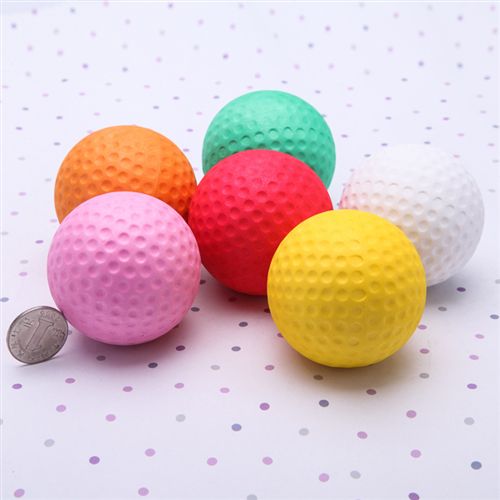 球类玩具 2014新款 纯色本色儿童 高尔夫球63MM 厂家直销 来样定做
