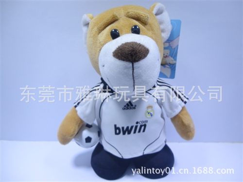 YL-01动漫、企业吉祥物 东莞厂家专业定做 毛绒玩具 巴塞罗那吉祥物 狮子 外贸玩具