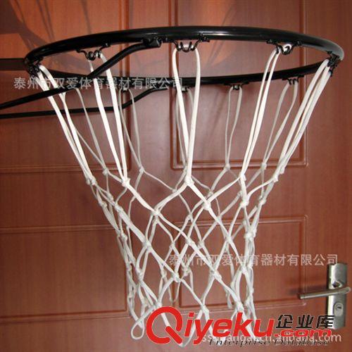 篮球器材 生产厂家订制【外贸出口】手工编织纯涤纶扁绳篮球网（标准12扣）