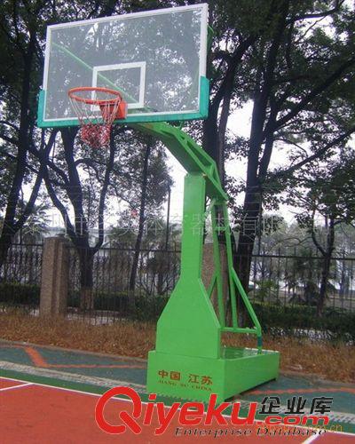 篮球系列 l江苏泰州加工订做仿液压篮球架（配钢化玻璃篮球板，弹簧篮圈）