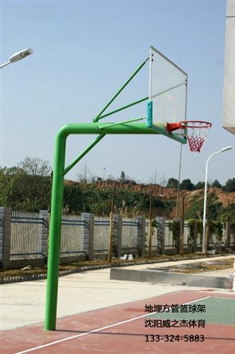 运动场馆,场地 威之杰体育-篮球架,地埋圆管篮球架,固定式单臂篮球架