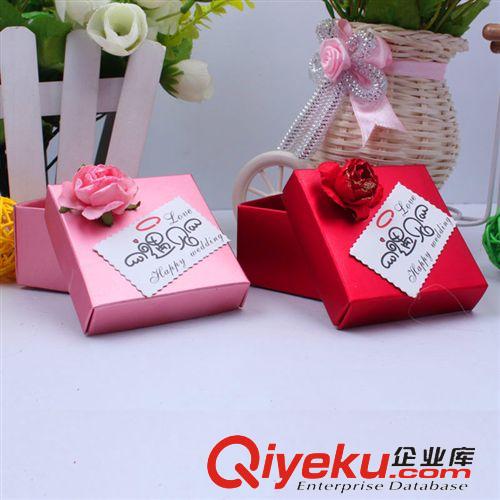 婚庆喜糖盒 {zx1}款 铝箔花朵方盒创意喜糖盒韩式创意喜糖包装盒成品盒子喜糖