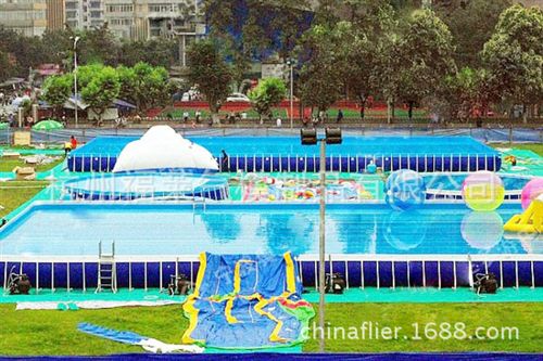 精品推荐 厂家专业提供 大型游乐园泳池 超大型支架式成人游泳池定制