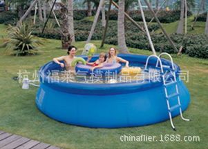 精品推荐 厂家专业提供 大型户外充气泳池 塑料家庭泳池批发