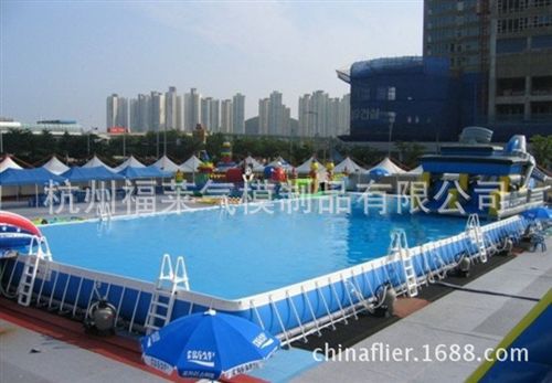 PVC充气产品 长期生产 户外方形泳池 超大型支架式成人游泳池定制