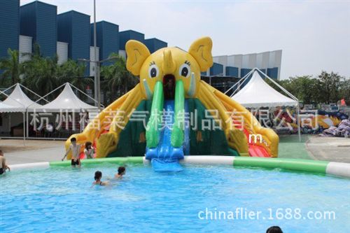 水上乐园 专业生产 大象充气泳池水上乐园 通用充气式游泳池