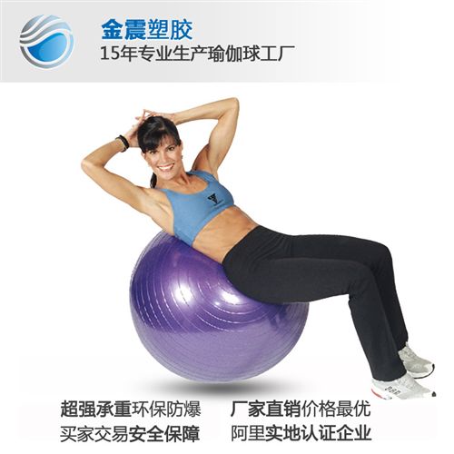 健身球 江苏常州生产厂家批发供应PVC瑜伽球，健身球，65CM